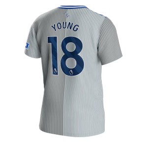 Lacne Muži Futbalové dres Everton Ashley Young #18 2023-24 Krátky Rukáv - Tretina